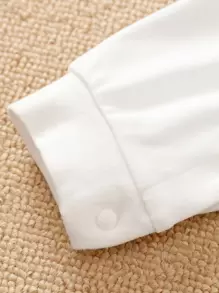 Yierying Baby Boy Deer Print Bow Neck Jumpsuit, For Christmas - Blue and White - View 3