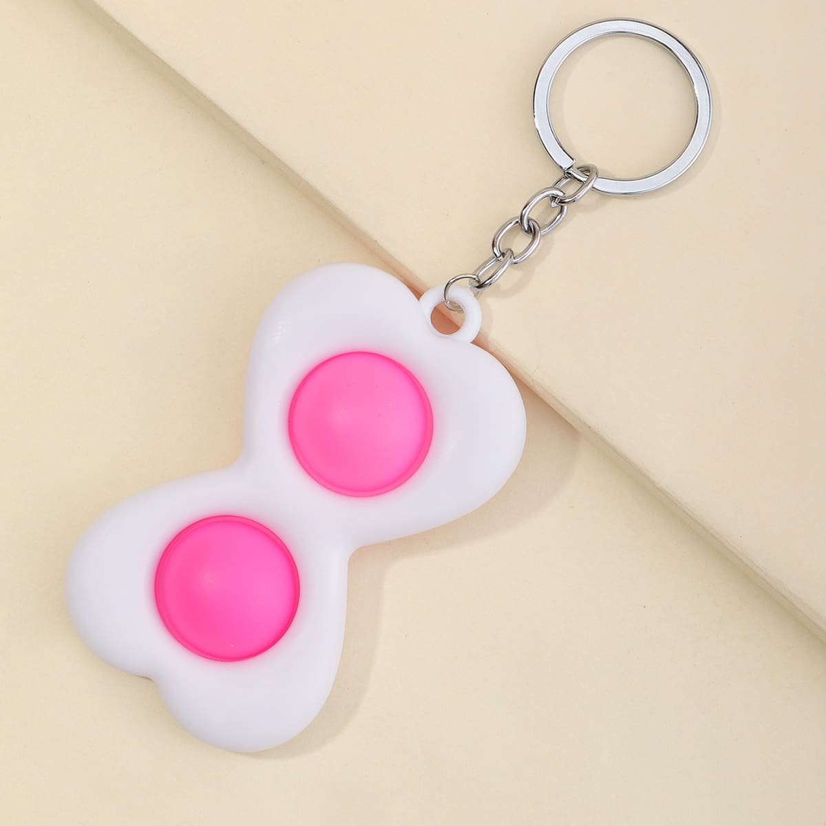 

Heart Pendant Keychain, Pink