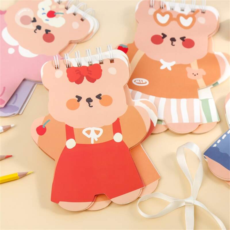 

1pc Random Cartoon Graphic Notebook - 60pages, Multicolor