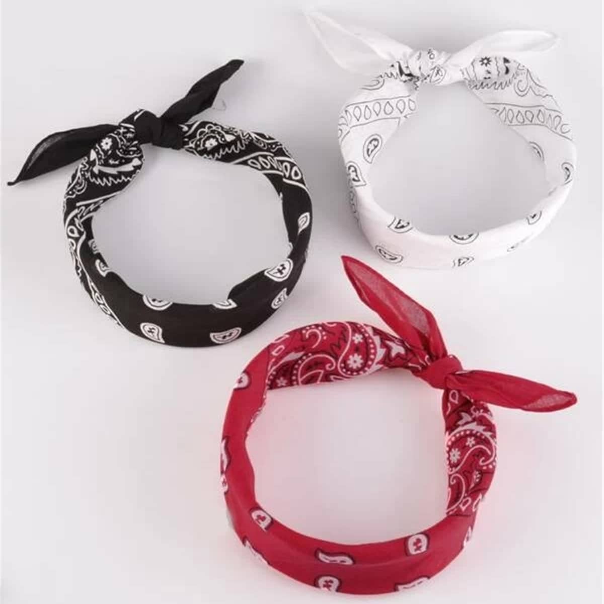 

3pcs Graphic Hair Band, Multicolor