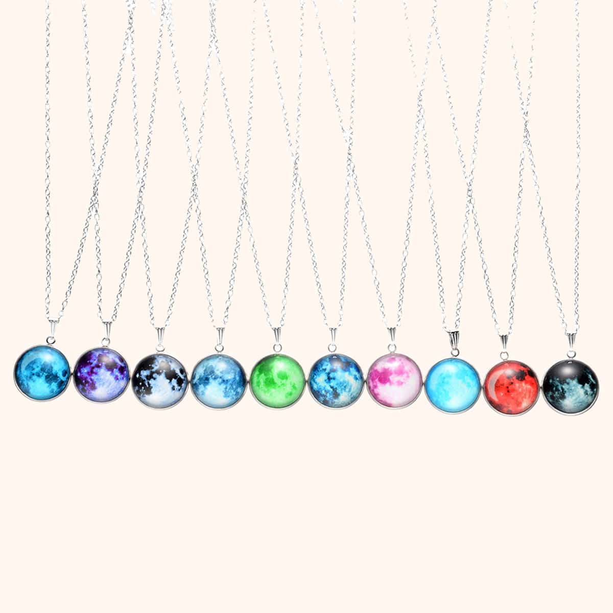 

1pc Random Luminous Pendant Necklace, Multicolor