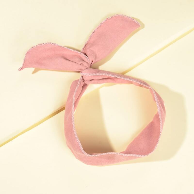 Simple Solid Hair Band, Pink