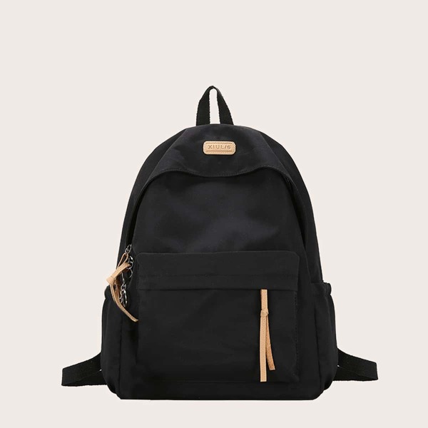 

Large Capacity Pocket Front Backpack, Black