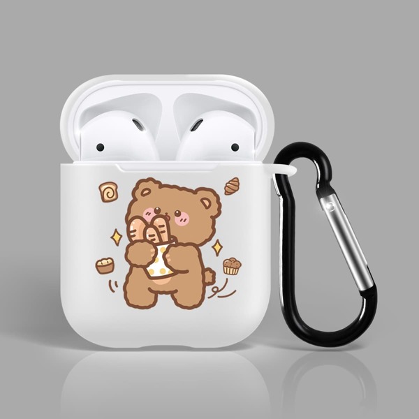 

Прозрачный чехол с мультипликационным рисунком для Airpods, Многоцветный