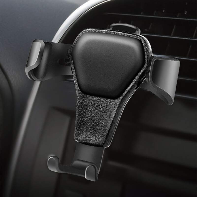 

1pc Solid Phone Holder, Black