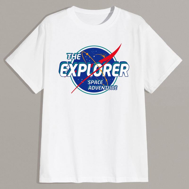 

Guys Letter Graphic Tee, White