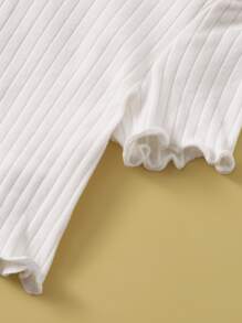 SHEIN Áo thun Tween Girls 2 gói họa tiết rau diếp - Nhiều màu - Xem 3