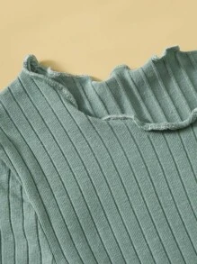 SHEIN Áo thun Tween Girls 2 gói họa tiết rau diếp - Nhiều màu - Xem 4