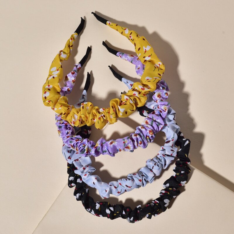 

4pcs Ditsy Floral Hair Hoop, Multicolor