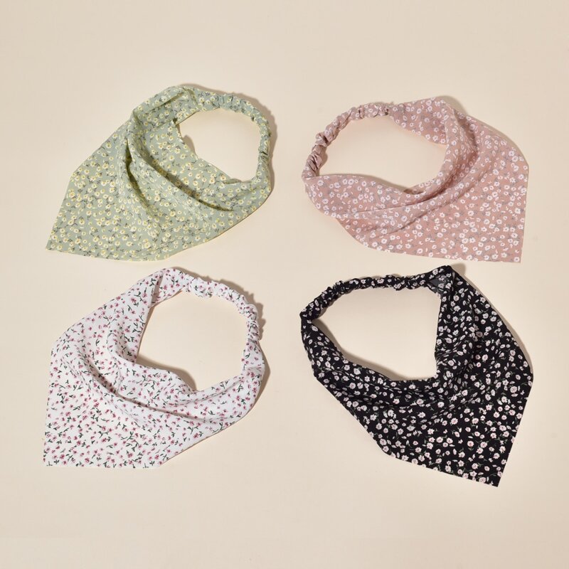 

4pcs Ditsy Floral Hair Band, Multicolor