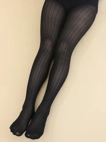 Tất cả trên quần tất in - màu đen - Xem 3