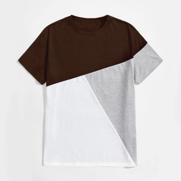 

Men Cut And Sew Tee, Multicolor
