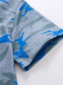 小女童迷彩和字母圖案睡衣