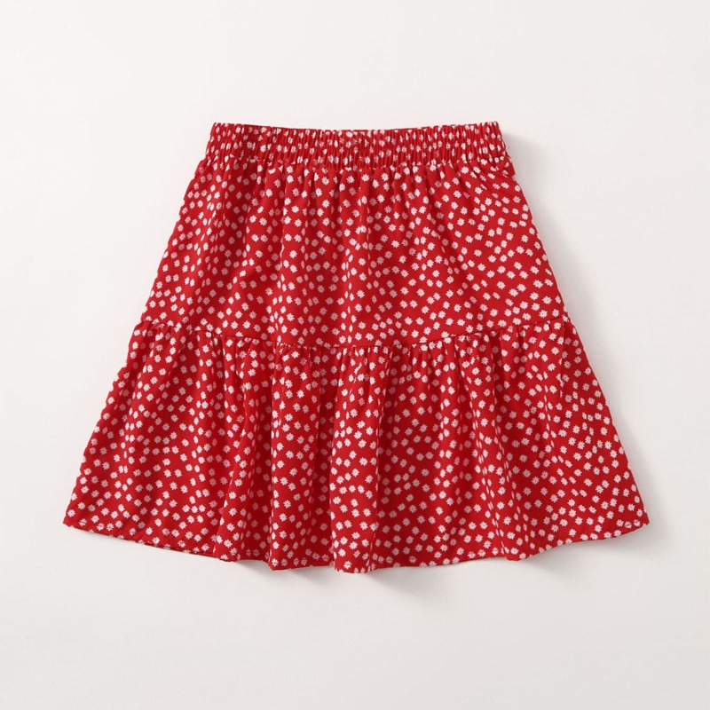

Ditsy Floral Skirt, Red