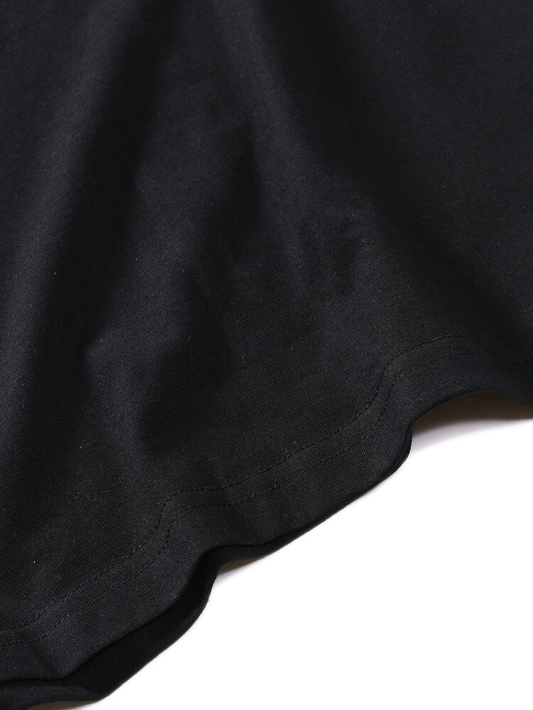 Men Mona Lisa Graphic Round Neck Tee