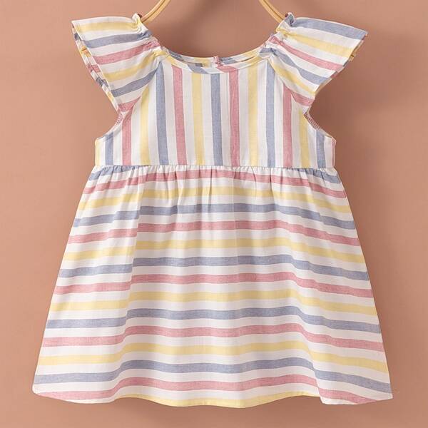 

Baby Girl Striped Smock Dress, Multicolor
