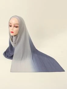 EMERY ROSE وشاح بلونين - الأزرق - مشاهدة 1