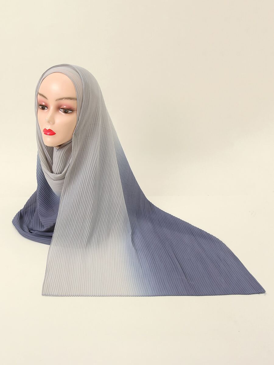 EMERY ROSE وشاح بلونين - الأزرق - مشاهدة 1
