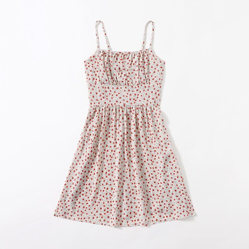 

Ditsy Floral Ruched Bust Cami Dress, Multicolor