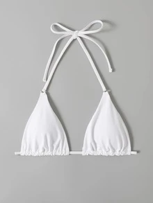 Halter Triangle Bikini Top