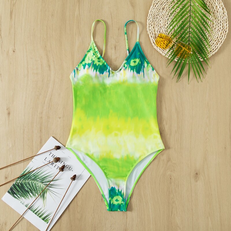 

Tie Dye One Piece Swimsuit, Multicolor