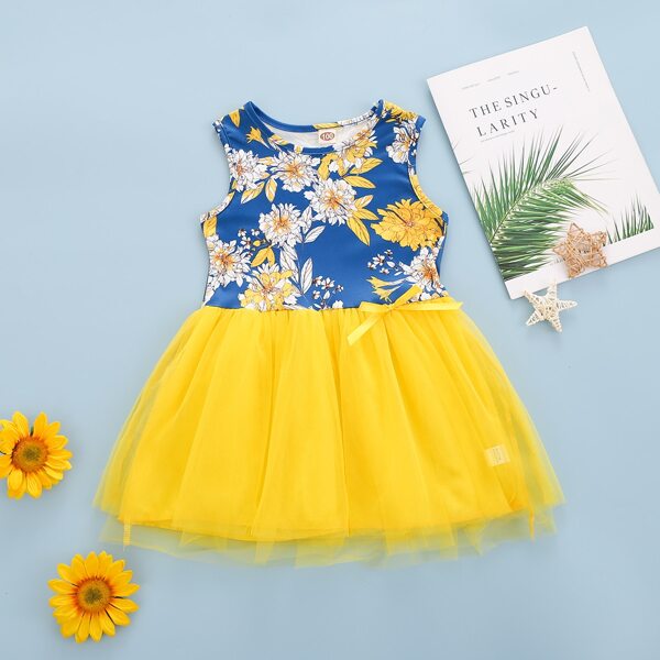 

Toddler Girls Floral Tutu Dress, Multicolor