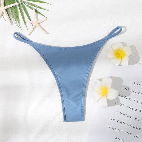 

Thong Bikini Panty, Dusty blue