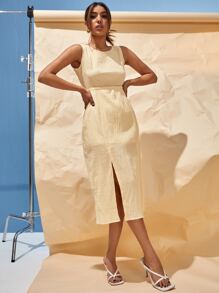 Conjunto top tank corto con falda - Albaricoque - Ver 4