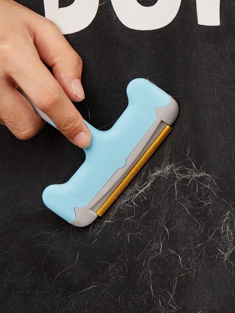 1pc Pet Hair Removal Tool - Blue - View 1