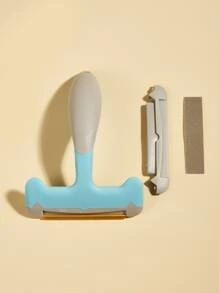 1pc Pet Hair Removal Tool - Blue - View 2