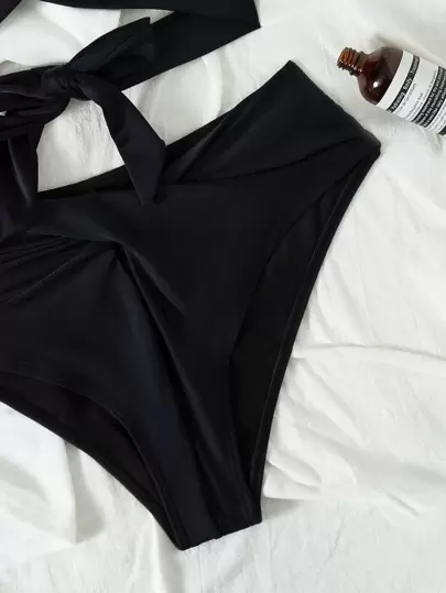 Swim Vcay 夏季海灘裹身露背聚攏比基尼套裝