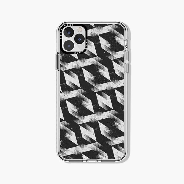 

Geometric Monochrome Phone Case, Black and white