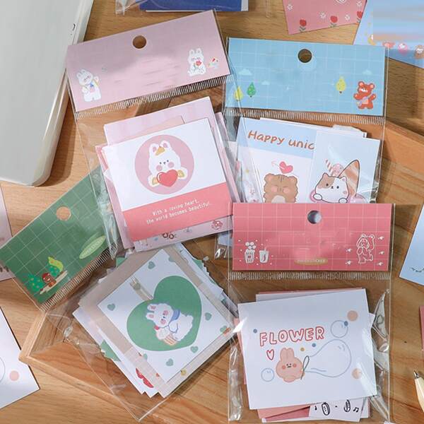 

40pcs Cartoon Graphic Random Sticker, Multicolor