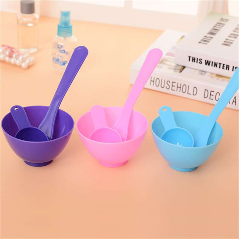 

3pcs Random Facial Sheet Bowl Set, Multicolor