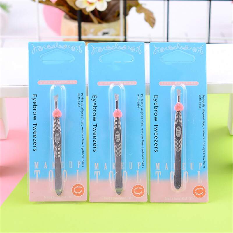 

1pc Stainless Steel Eyebrow Clip, Silver