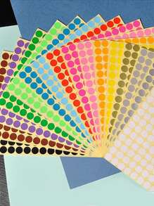 15 yaprak Daire Desen Rastgele Etiket - Çok renkli - Görünüm 2