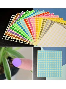 15 yaprak Daire Desen Rastgele Etiket - Çok renkli - Görünüm 4