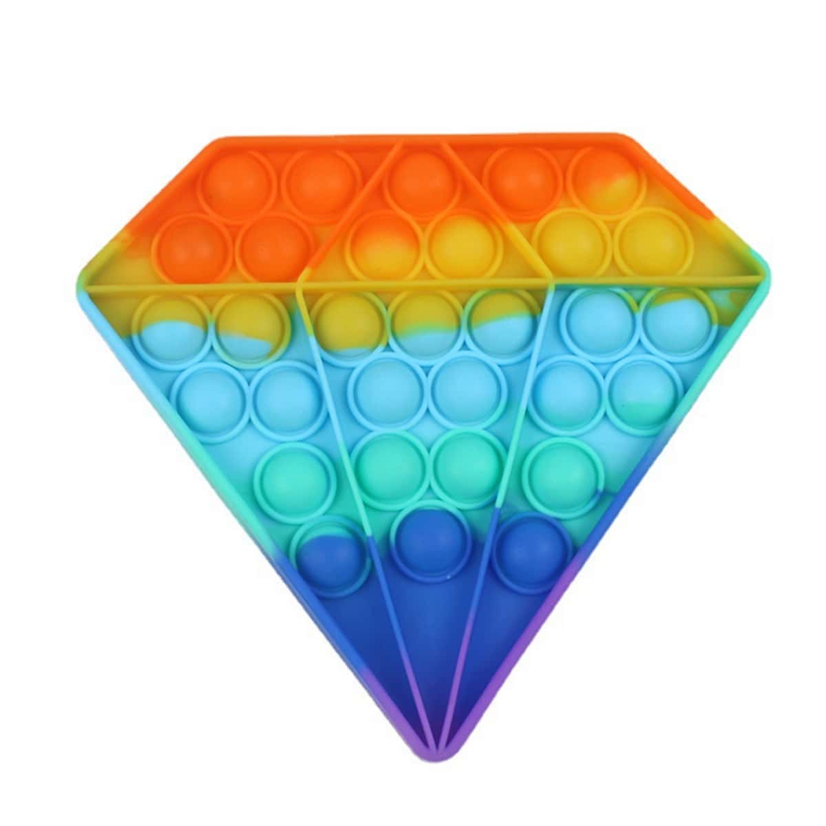 

1pc Diamond Stress Relief Bubble Toy, Multicolor