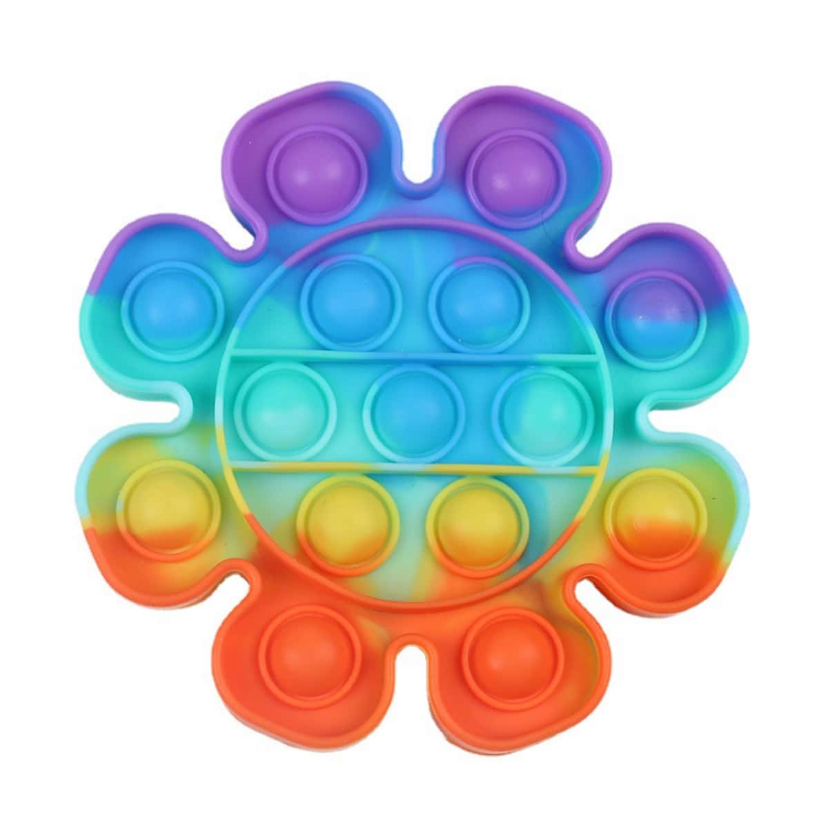 

1pc Floral Stress Relief Bubble Toy, Multicolor