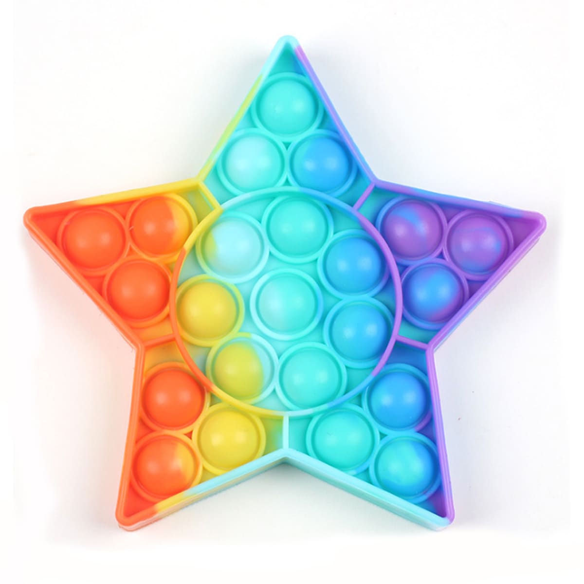 

1pc Star Stress Relief Bubble Toy, Multicolor