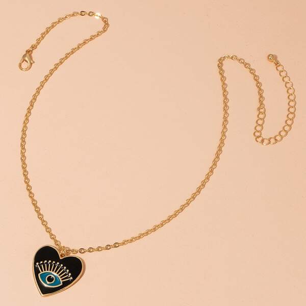 

Heart Pendant Necklace, Gold