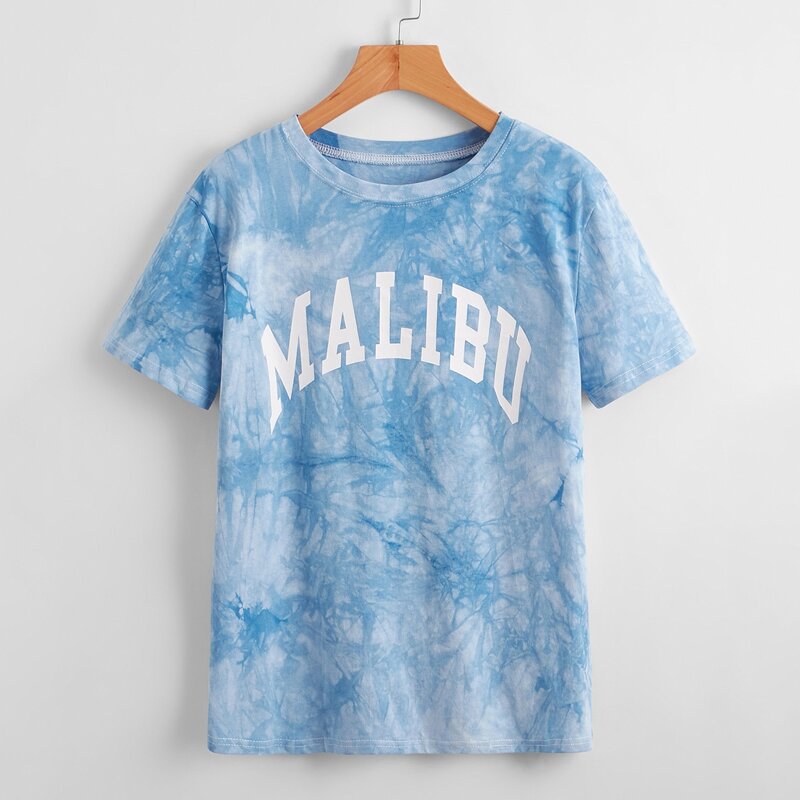 

Letter Tie Dye Tee, Blue