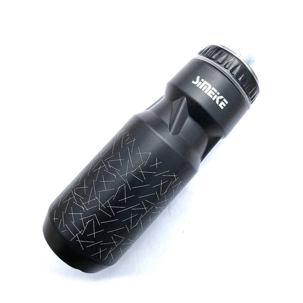 

Graphic Print Cycling Plastic Water Bottle, Black