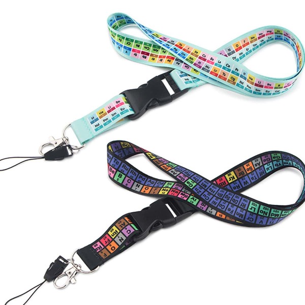 

1pc Element Cycle Print Random Lanyard, Multicolor