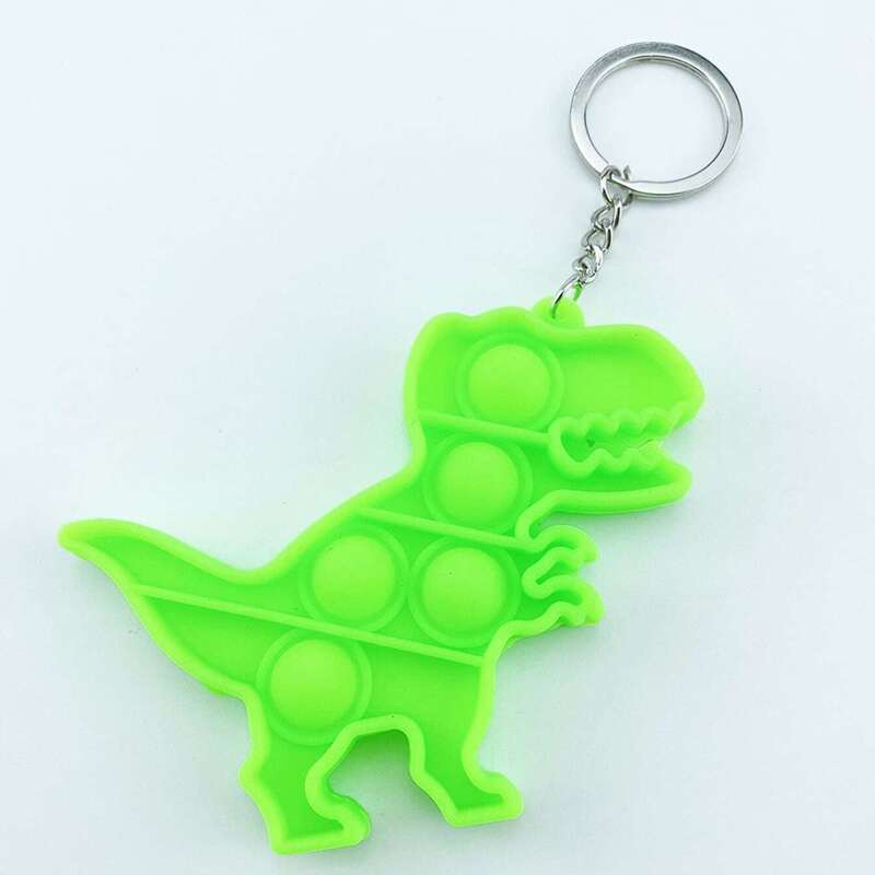 

1pc Random Dinosaur Stress Relief Bubble Toy, Multicolor