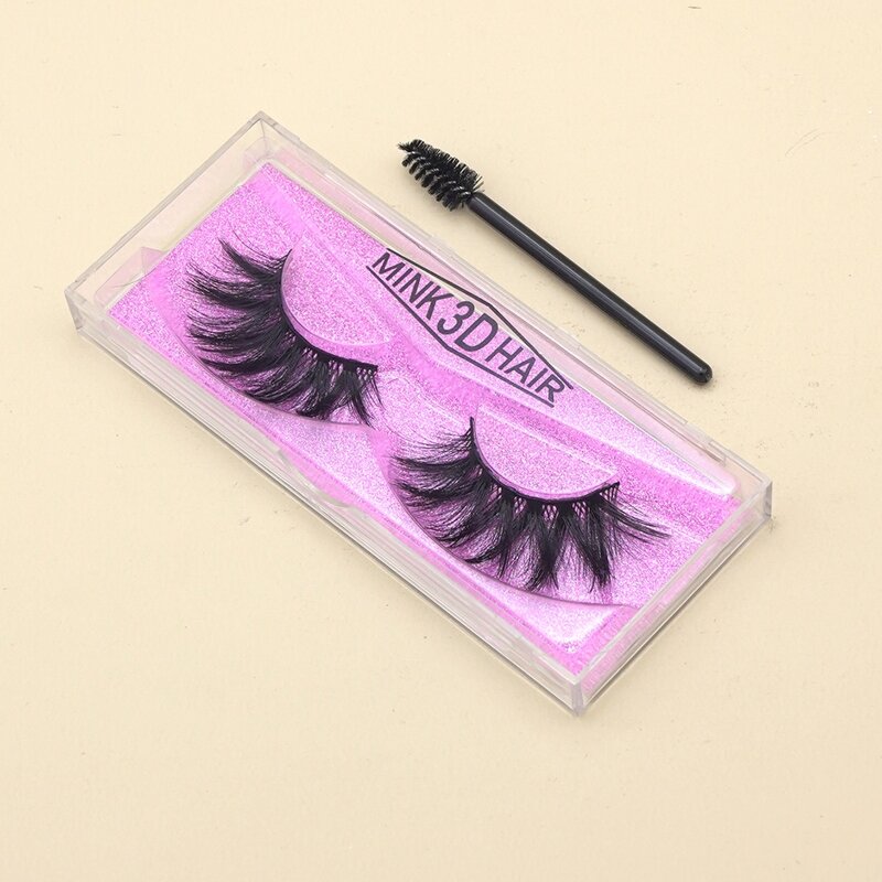 

1pair Volume Eyelashes & 1pc Brush, Black