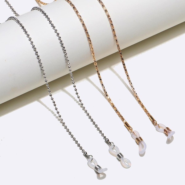

2pcs Simple Glasses Chain, Multicolor