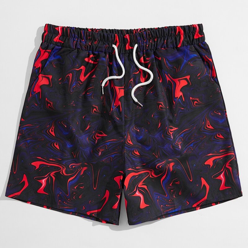 

Guys Graphic Drawstring Shorts, Multicolor