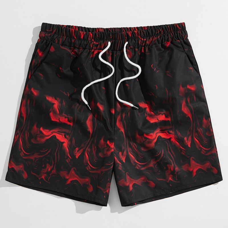 

Guys Graphic Drawstring Shorts, Multicolor