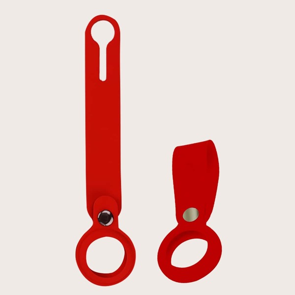 

Silicone Case & Keychain For Apple Airtag, Red